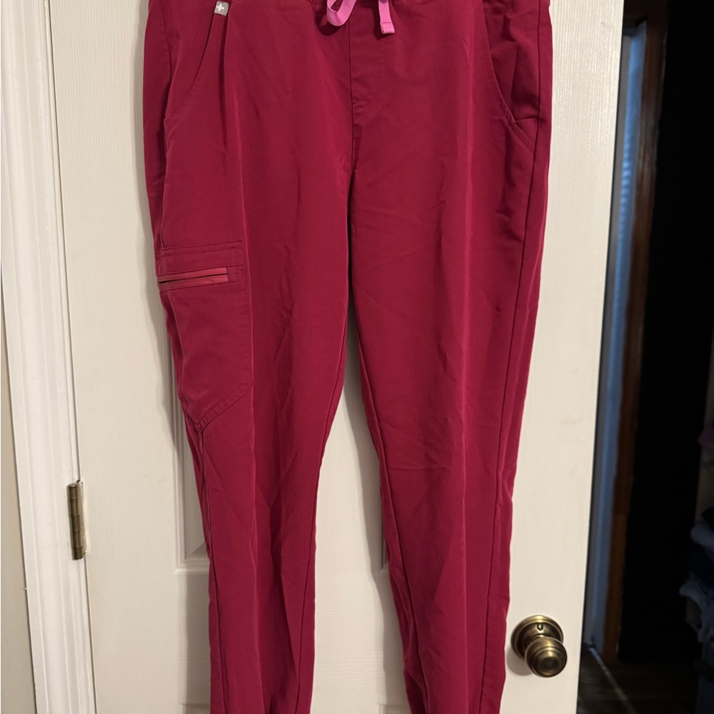 Figs Maroon Zamora Jogger Pants